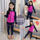 BE Van De'Ann jointly-branded children's swimsuit girls long-sleeved trousers warm sun protection split swimsuit swimsuit surfing suit
