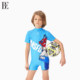 BE van De'an Joint Children's Swimming Boys Swimming Medium Children's One-piece Flat-horn Boys Swimming Suit 2025 New Product