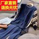 Fashionable casual suit for women, mid-sleeved autumn suit new large size ice silk fashionable and fashionable wide-leg pants two-piece set
