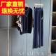 Fashionable casual suit for women, mid-sleeved autumn suit new large size ice silk fashionable and fashionable wide-leg pants two-piece set

