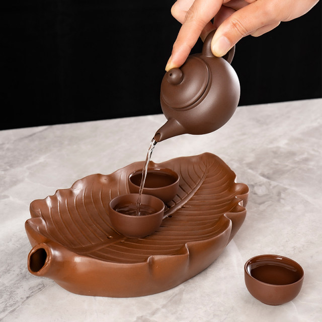 Zisha Chinese -style Kung Fu Tea Disk Household Simple and Water ...