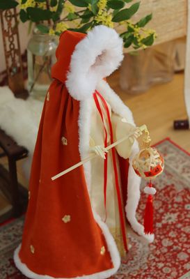 taobao agent [Next Dian] [Plush Cloak] BJD three -point four -point six -point Xiongmei OB27/24 Size Ancient style ancient costume winter