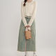 Retro large size split irregular sequin denim skirt for women's summer new high-waisted A-line long skirt ins trendy