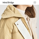 Mind Bridge Winter Lapel Bread Jacket Women's Loose Down Jacket 2024 New Plaid Warm Jacket