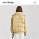 Mind Bridge Winter Lapel Bread Jacket Women's Loose Down Jacket 2024 New Plaid Warm Jacket