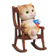 Cartoon cute kitten cafe office desktop rocking chair ornaments garden courtyard animal ornaments set gift