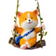 Cute puppy swinging Qiu Qianshu Pendant Kindergarten Outdoor Garden Balcony Courtyard Solar Light Decoration Swing
