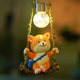Cute puppy swinging Qiu Qianshu Pendant Kindergarten Outdoor Garden Balcony Courtyard Solar Light Decoration Swing
