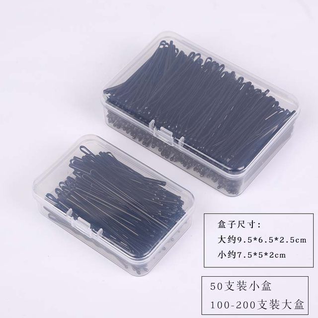 Black one-word hairpin for women, hairpin for the back of the head, hairpin for the side of the forehead, bangs, age-old hairpin, U-shaped clip, Kaz clip