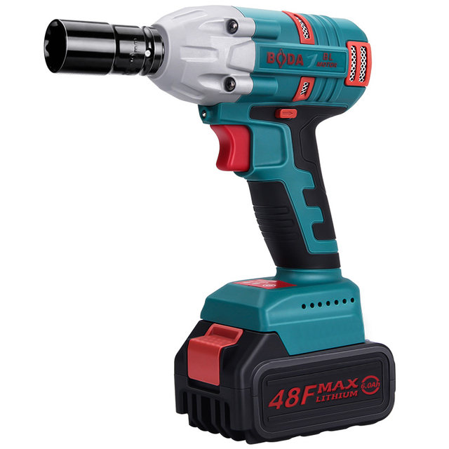Boda brushless electric wrench high torque lithium battery rechargeable impact wrench scaffolding woodworking sleeve electric wind cannon