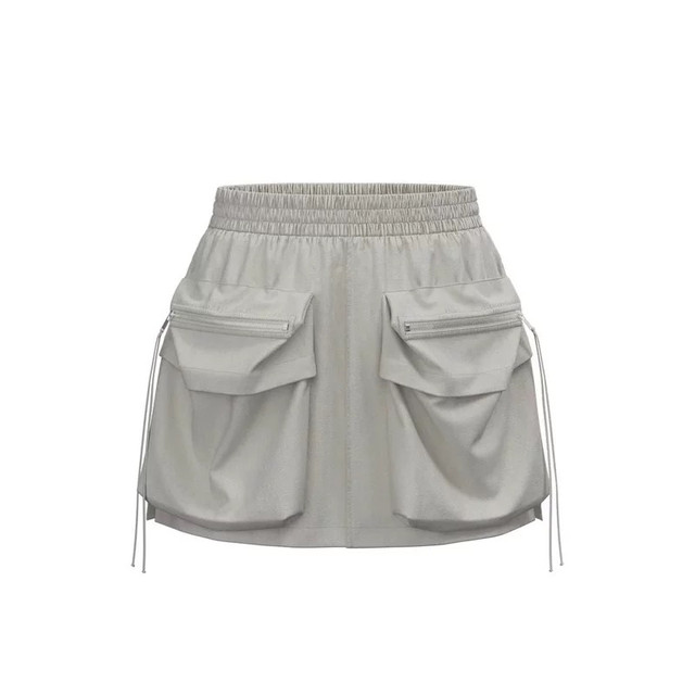 YT/UR2025 summer new women's retro work pocket ultra-short sun protection skirt women's UWS550004