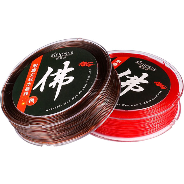 Transparent crystal bracelet elastic thread bracelet bead special bead rope Wenhua Bodhi root bracelet thread rope