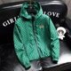 Hooded jacket for men's autumn and winter trendy brand new printed slim fit and handsome casual thin sun protection suit short men's jacket
