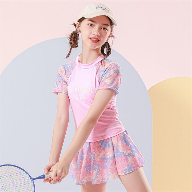 
Girls' high-looking swimsuit split suit boxer briefs swimming cap swimming goggles one-piece N skirt swimsuit beach vacation