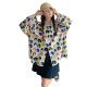 Qingchuan onewalk/real shot 2025 cartoon face long-sleeved shirt for women Qiusen style fashionable and fashionable

