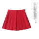 Pleated short skirt, summer new style foreign trade women's fashion natural waist zipper button solid color slim short skirt 27723
