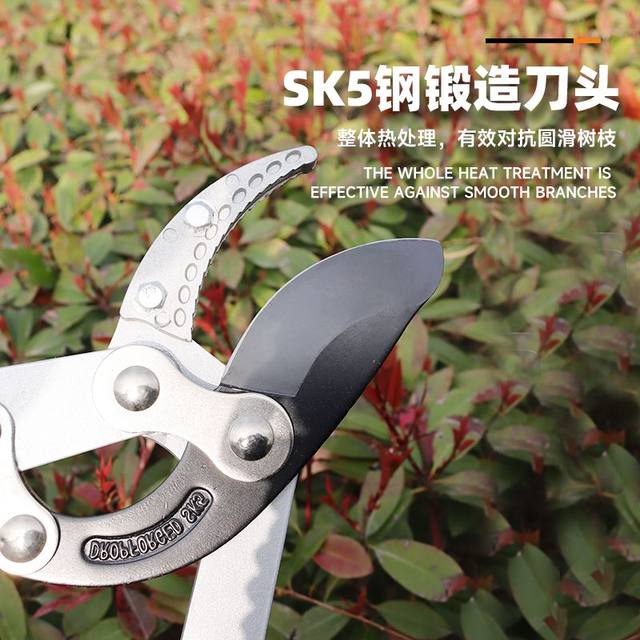 Smooth branches and shears fruit tree branches and pruning shears telescopic strength saving force and force cutting high branches and shears gardening and gardening large scissors