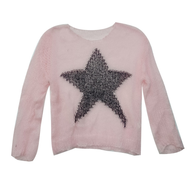 Nange fat sweater for women, lazy style, spring and autumn, large size, fat mm, loose, slim, off-shoulder, outer wear, inner sweater