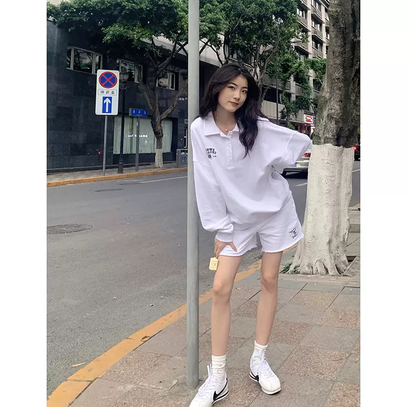 可盐可甜小个子酷女孩穿搭薄款卫衣春秋韩版休闲