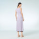 OVV spring and summer hot selling women's casual modern and fashionable contrasting color slim-fit knitted vest dress
