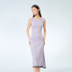 OVV spring and summer hot selling women's casual modern and fashionable contrasting color slim-fit knitted vest dress
