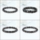 Magnetic therapy health care cervical vertebra magnet bracelet magnetic black gallstone bracelet for men and women to help sleep and anti-fatigue couples magnetic bracelets