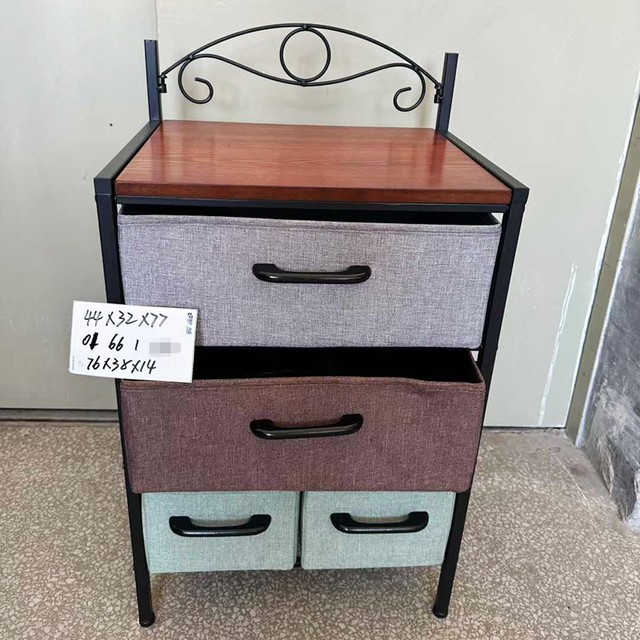 Promotional foreign trade original order American country style retro iron fabric drawer storage rack