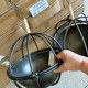 Promotional foreign trade original single American country style retro wrought iron set of two hanging round pots with characteristic decorative flower pots