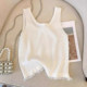 French large size ice silk knitted bottoming shirt sleeveless top for women who are fat in summer, slimming inside and wearing camisole outside