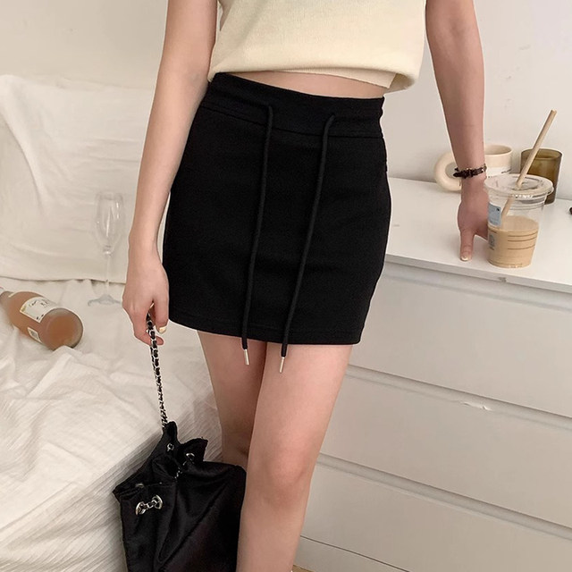 American sports short skirt for women in summer new large size high waist slim A-line skirt anti-exposure hip-cover skirt fat MM
