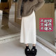 Large-size corduroy skirt for women in spring, autumn and winter 2025 new small skirt A-line straight long skirt fat mm