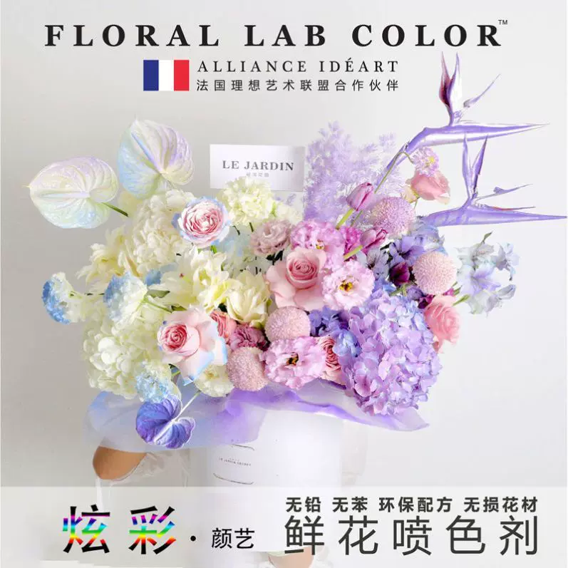 鲜花花艺鲜花漆花店专用自喷漆碎冰蓝彩喷色剂 鲜花花艺鲜花漆花店专用自喷漆碎冰蓝彩喷色剂