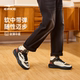 Hongxing Erke men's shoes autumn and winter casual shoes leather warm shoes high top sports shoes plus velvet thick sole cotton shoes