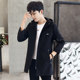 Men's coat spring and autumn new Korean style slim trend handsome mid-length windbreaker men's thin casual jacket