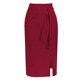 Jiuhong Boilet skirt hip skirt in Changchun Summer New Summer OL professional skirt High -waist, thin split, one -step skirt in the skirt
