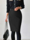 2024 autumn and winter new woolen skirts in the skirt in the skirt in the skirt in the skirt of the skirt
