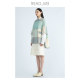 Readme read my minimalist temperament A version checked wool coat female T60904288