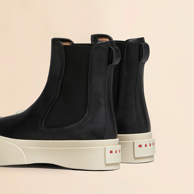 MARNI PABLO classic women's high top Chelsea boots chimney boots big toe shoes