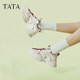 TATA He and her thick sole dad shoes for women with height-enhancing sneakers for women with sponge cake sole casual shoes 2025 new WOG25AM5