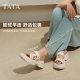 TATA He and She Casual Thick Sole Slippers Women's Sports Beach Shoes Outdoor Sandals 2025 Summer New 7G305BT5

