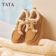 TATA his and her cotton shoes women's winter furry shoes single shoes thick sole plus velvet warm non-slip Birkenstock shoes CYY07DM5