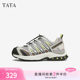 Tata her lightweight casual dad shoes women's shoes contrasting color outdoor sports shoes 2024 autumn new style WY301CM4