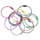 Colorful painted wire ring keychain ring DIY jewelry accessories accessories rope chain ring twist rod wool material