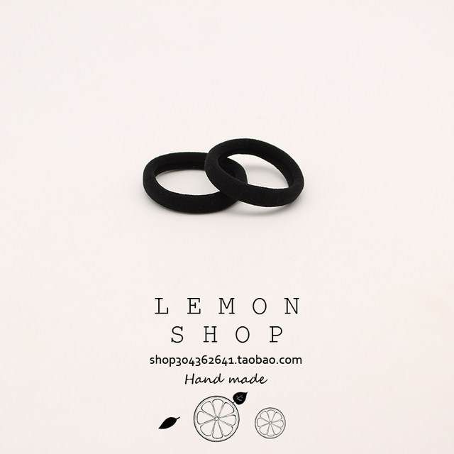 Hair band holster basic headband black towel ring hair band rubber band versatile and durable ponytail hair accessories headwear for women