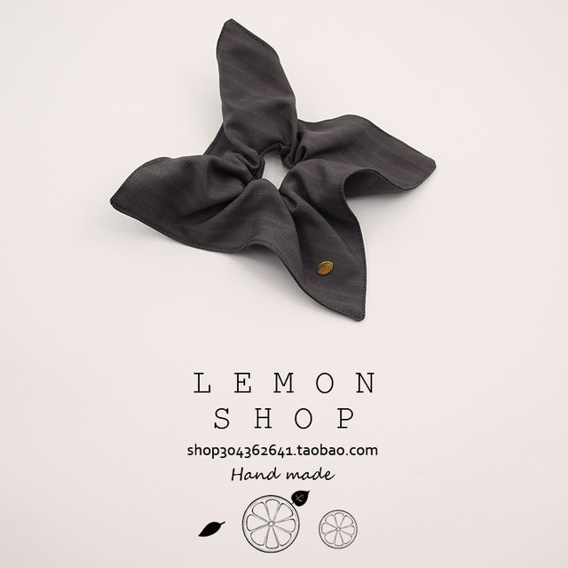 New spring and summer versatile striped large intestine hair ring fabric tied hair rubber band high-end hair rope head rope hair accessories