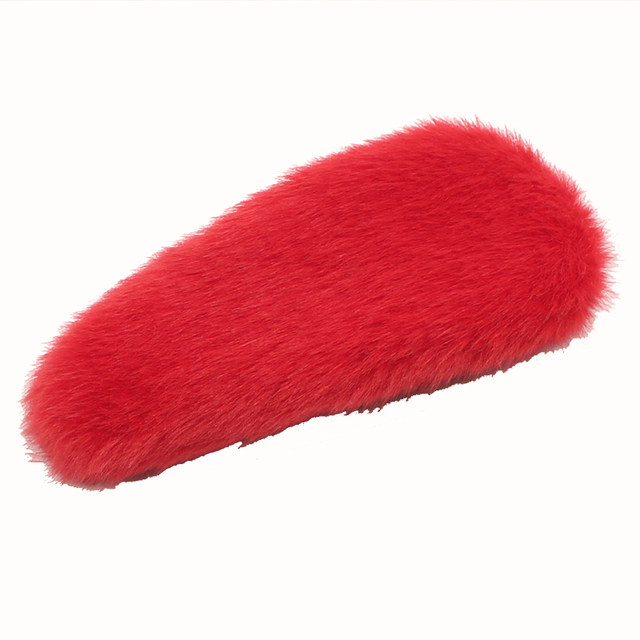 Candy -colored plush hair clip BB clipper edge pinching Korean side bangs clip card crushed hair clip folding autumn and winter new hair accessories