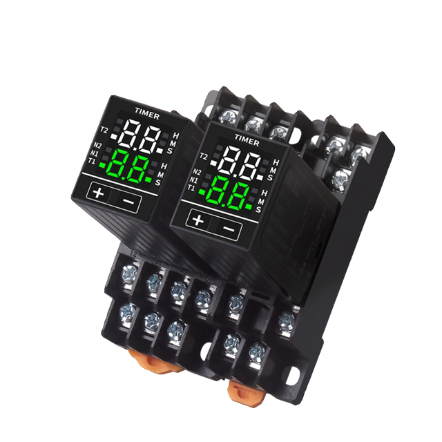 H3Y-4 Cycle Time Delay Relay – AC220V/DC24V/12V, Digital Dual Display, With Base