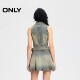 ONLY2025 summer new cool fabric fashionable hot girl versatile slim lapel denim dress

