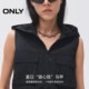 ONLY2025 summer new style practical hooded light solid color hem drawstring large pocket short vest for women