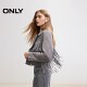 
ONLY2025 summer new wave motorcycle style design straight tassel short large lapel long sleeve leather jacket for women